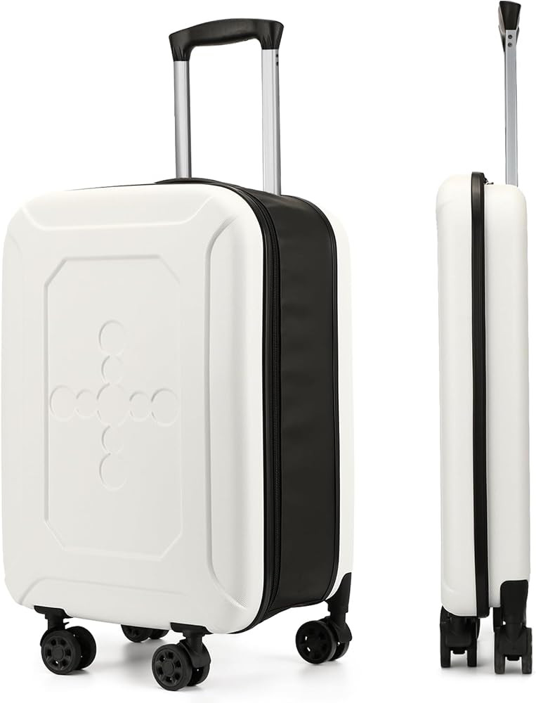 ELDA Collapsible Suitcase Checked Fully Foldable Luggage Hardshell Carry-On Rolling Suitcases wit... | Amazon (US)