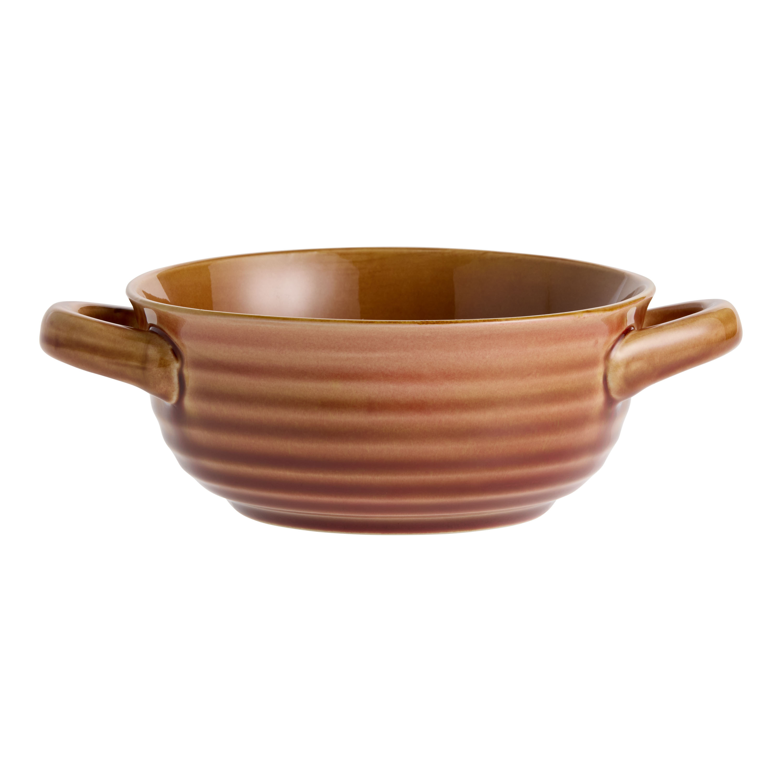 Handover Reactive Glaze Soup Bowl with Handles | World Market