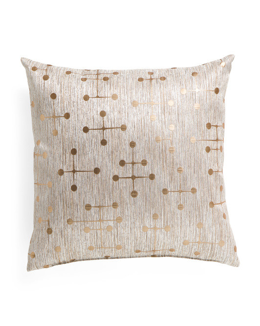 22x22 Metallic Pillow | TJ Maxx