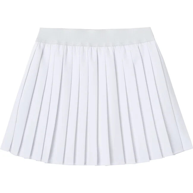 Pleated Tennis Skort, White | Maisonette