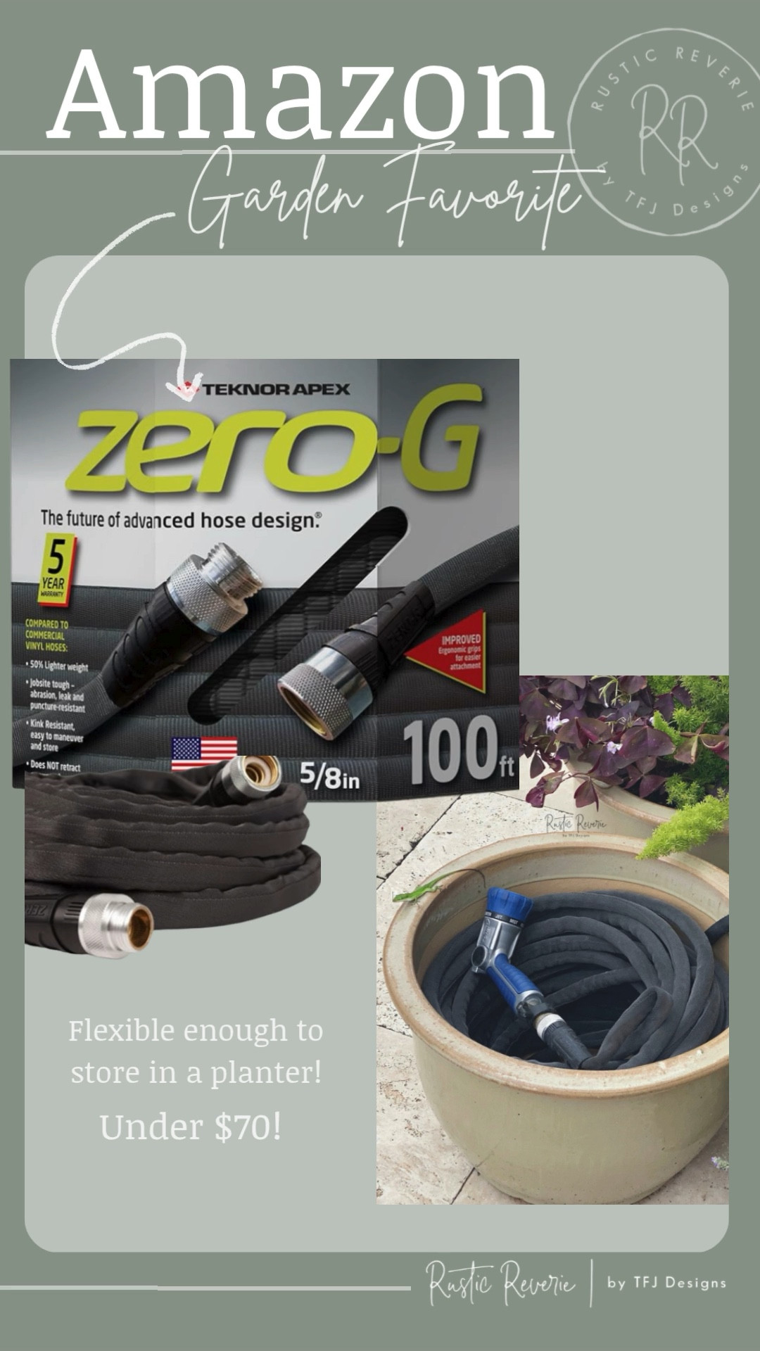 You know you’re an adult when you have a favorite garden hose. 😅 I love that I can store this in a planter, and it’s so easy to manage! 

amazon creator favorites prime shipping garden gardener gardening cottage cottagecore spring backyard summer

#LTKOver40 #LTKSeasonal #LTKHome