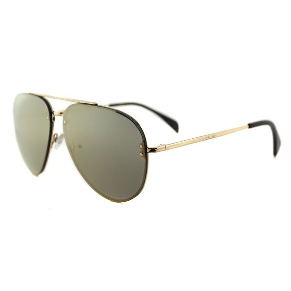 Celine CL 41391 Mirror J5G-MV Gold Metal Aviator Sunglasses Bronze Mirror Lens | Bed Bath & Beyond