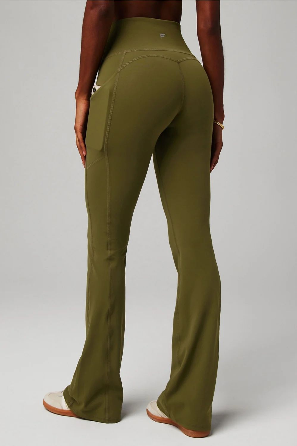 Oasis PureLuxe High-Waisted Pocketed Kick Flare | Fabletics - North America