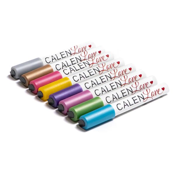 Metallic Glass Marker 8 Pack | Calen Love