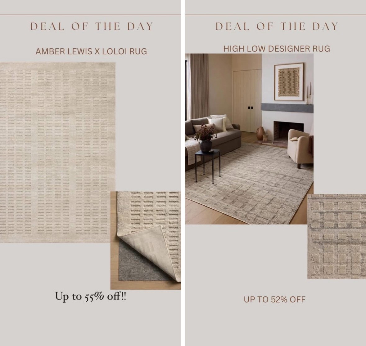 Last day of way day deals for two of my favorite Amber Lewis x loloi high low rugs!!!😍



#LTKHome #LTKStyleTip #LTKSaleAlert