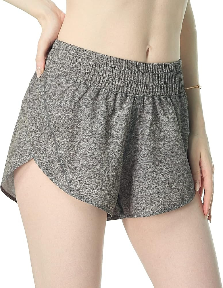 Aurefin Athletic Shorts for Women,Women's Quick Dry Workout Sports Active Running Track Shorts wi... | Amazon (US)