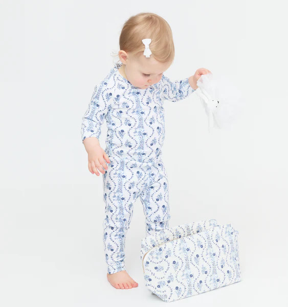 The Tiny PJ Set - Blue Botanical | Hill House Home US