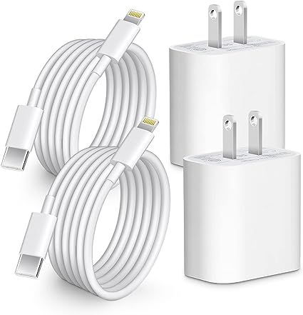 iPhone 13 14 12 Fast Charger, [MFi Certified] 2PACK 20W PD USB C Charger Block with 6FT USB C to ... | Amazon (US)
