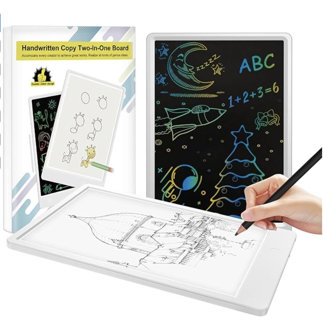 One of Owen's favorite Christmas gifts was this tracing light pad/doodle pad. 𝗥𝗶𝗴𝗵𝘁 𝗻𝗼𝘄 𝗶𝘁'𝘀 𝗛𝗔𝗟𝗙 𝗼𝗳𝗳 when you use our link!

Magnetic building tiles
Wooden pretend play sets
Interactive learning tablets
Ride-on cars and scooters
Art and craft activity kits
STEM science experiment toys
Plush stuffed animals
Pretend play kitchen accessories
Outdoor water and sand toys
Puzzle and brain teaser games

#LTKSeasonal #LTKKids #LTKSaleAlert