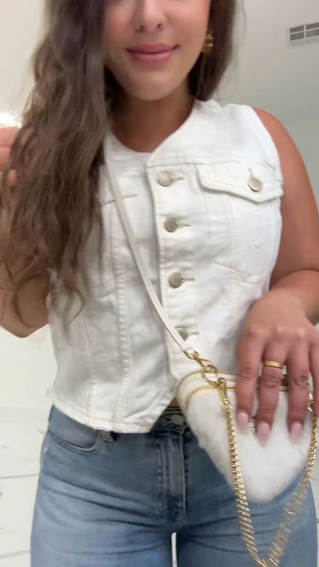 A little spring outfit for an evening date night! I LOVE this white denim top i just recently got & it’s so affordable! And also comes in blue denim too!! I cannot recommend it enough!!! #denim #jeans #springoutfit 

#LTKstyletip #LTKVideo #LTKfindsunder50
