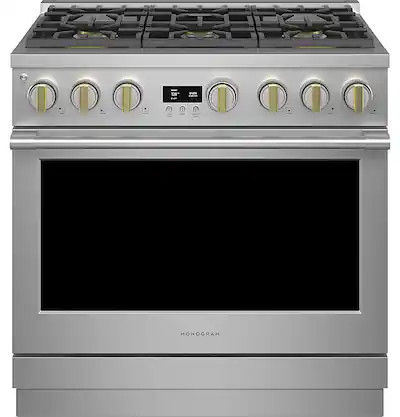 Monogram - 5.7 Cu. Ft. Freestanding Dual Fuel Convection Range with Self-Clean, Built-In Wi-Fi, a... | Best Buy U.S.