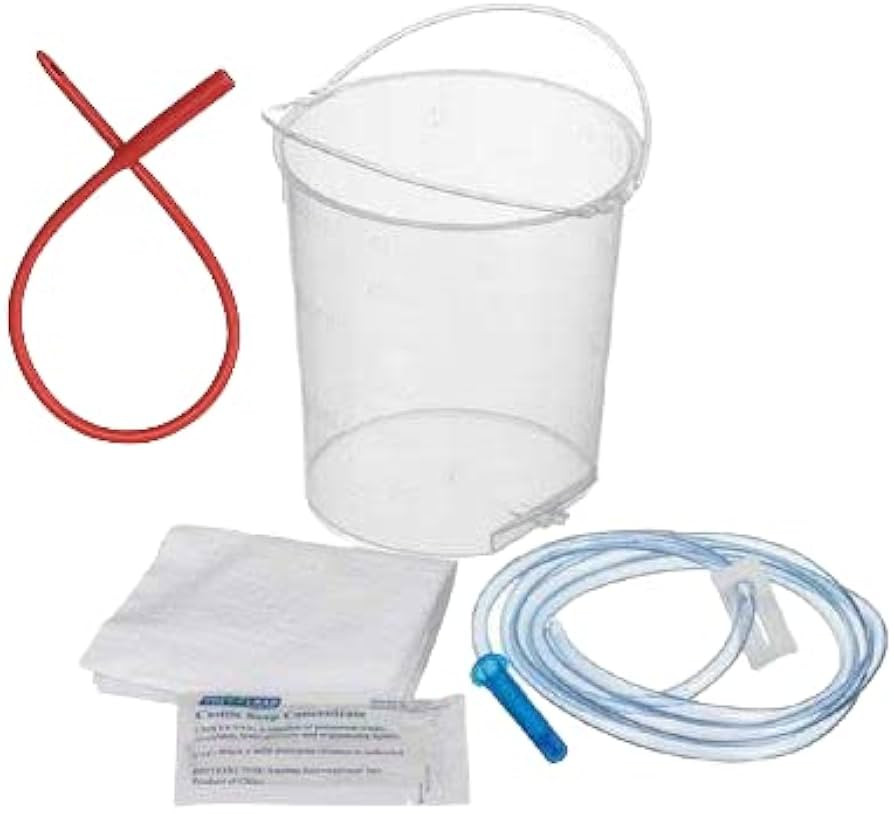 BPA Free Enema Bucket kit with Red Catheter Complete Enema Bucket Kit - No Leakage Pack of 1 | Amazon (US)