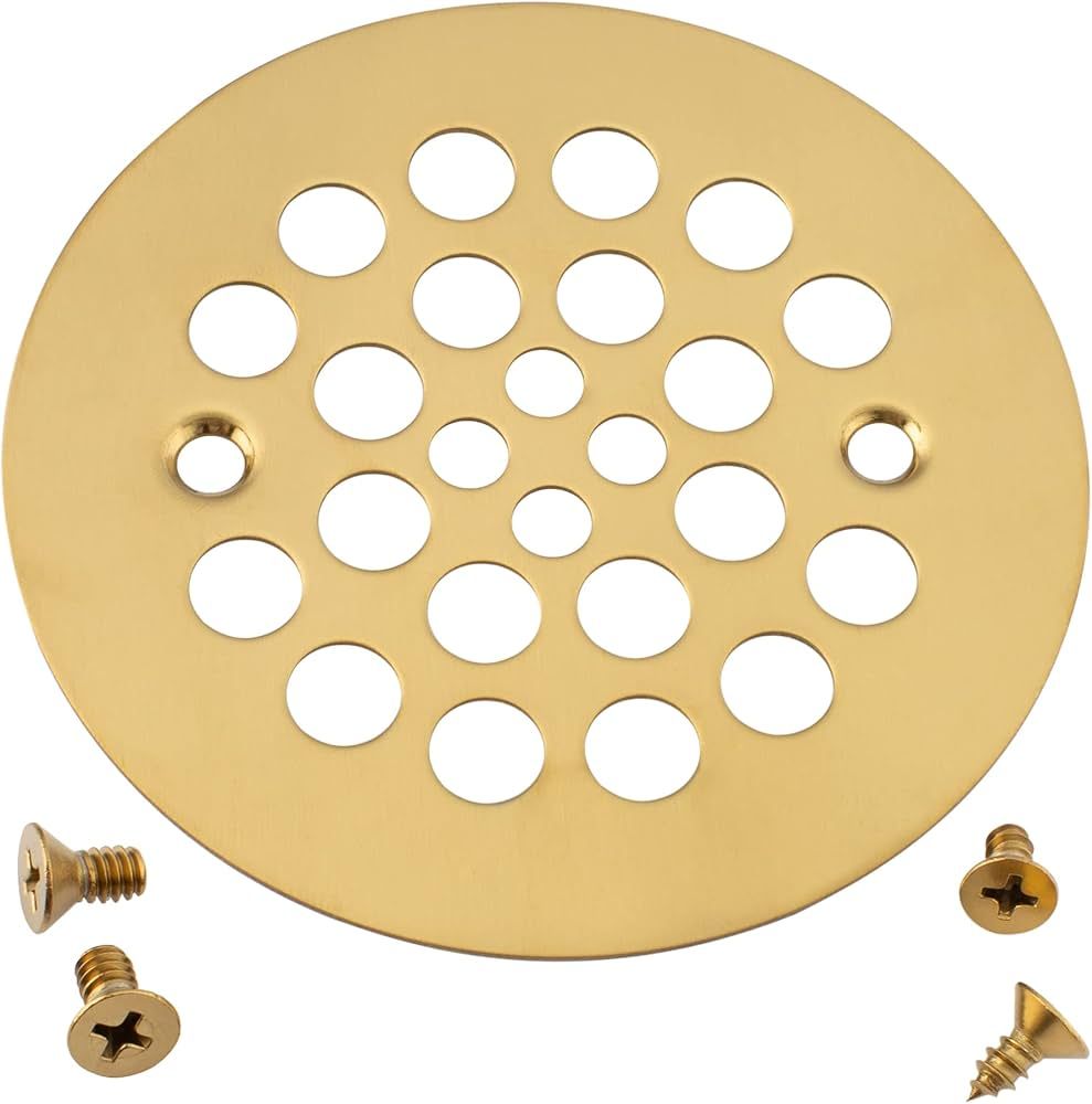 Artiwell 4-1/4“ Shower Strainer Drain Trim Set, Screw-in Shower Strainer Drain Cover, Plastic-O... | Amazon (US)