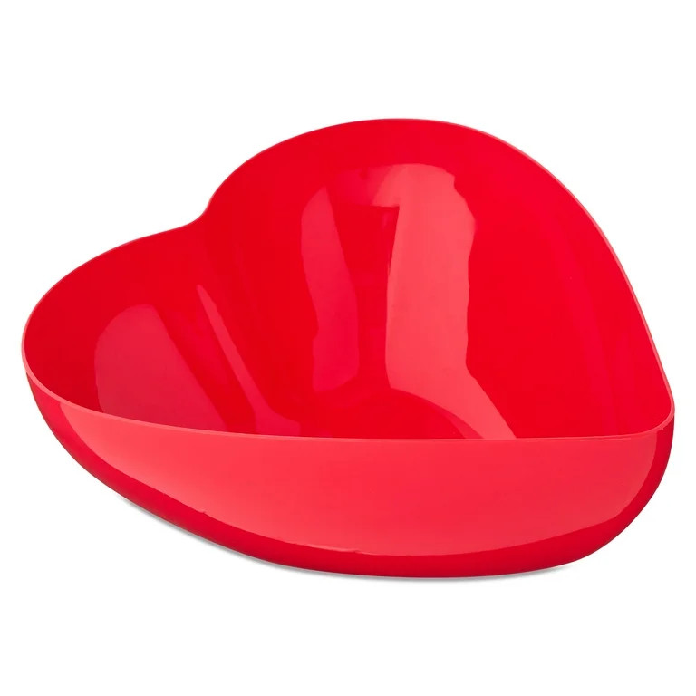 Large Heart Serving Bowl, Red, Valentine's Day by Way To Celebrate | Walmart (US)