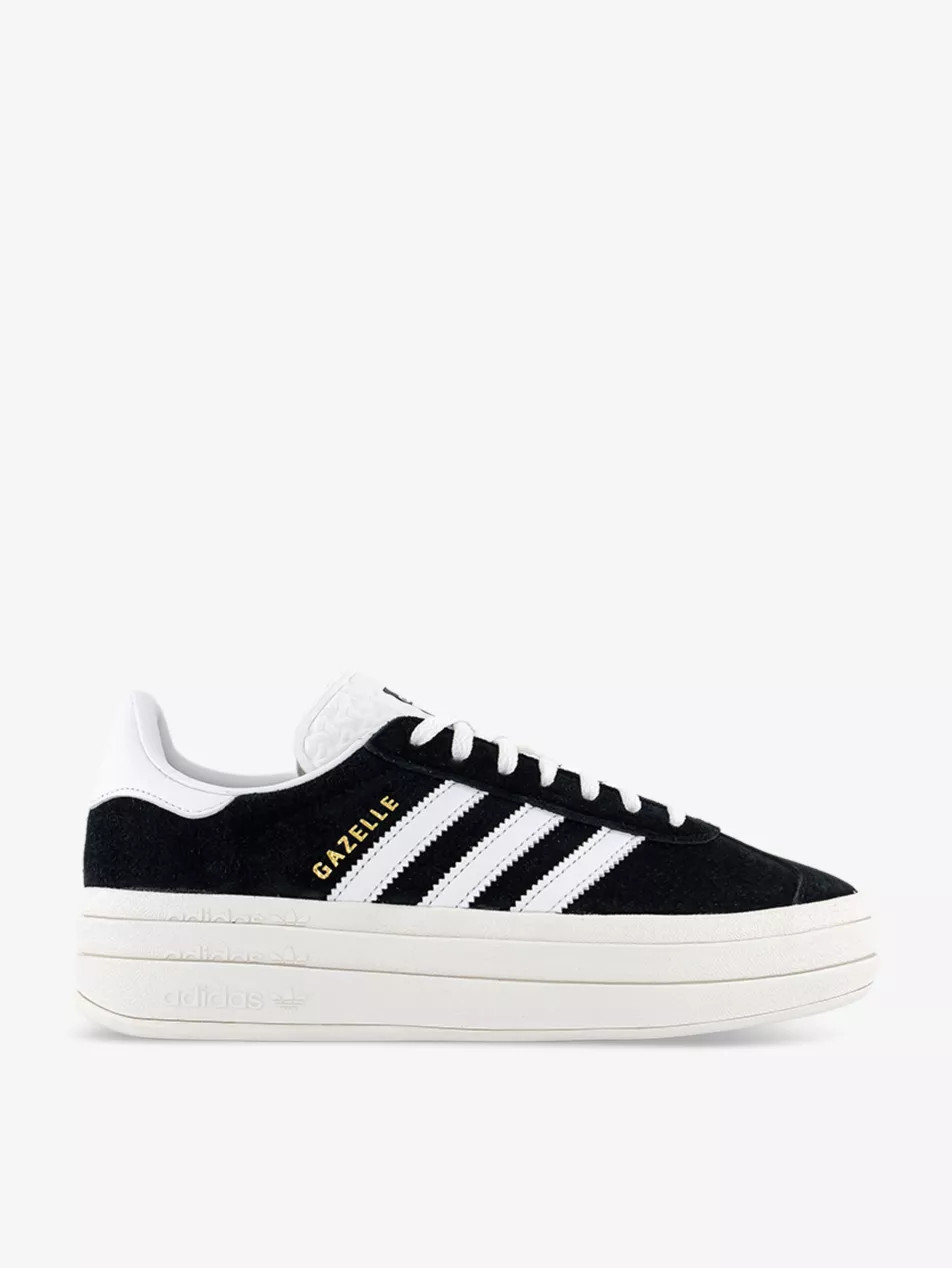 Gazelle Bold brand-stripe suede low-top trainers | Selfridges