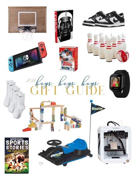 Boys gift guide.  Youth ages 6-9 sports loving boy gifts.

#LTKGiftGuide #LTKfamily #LTKkids