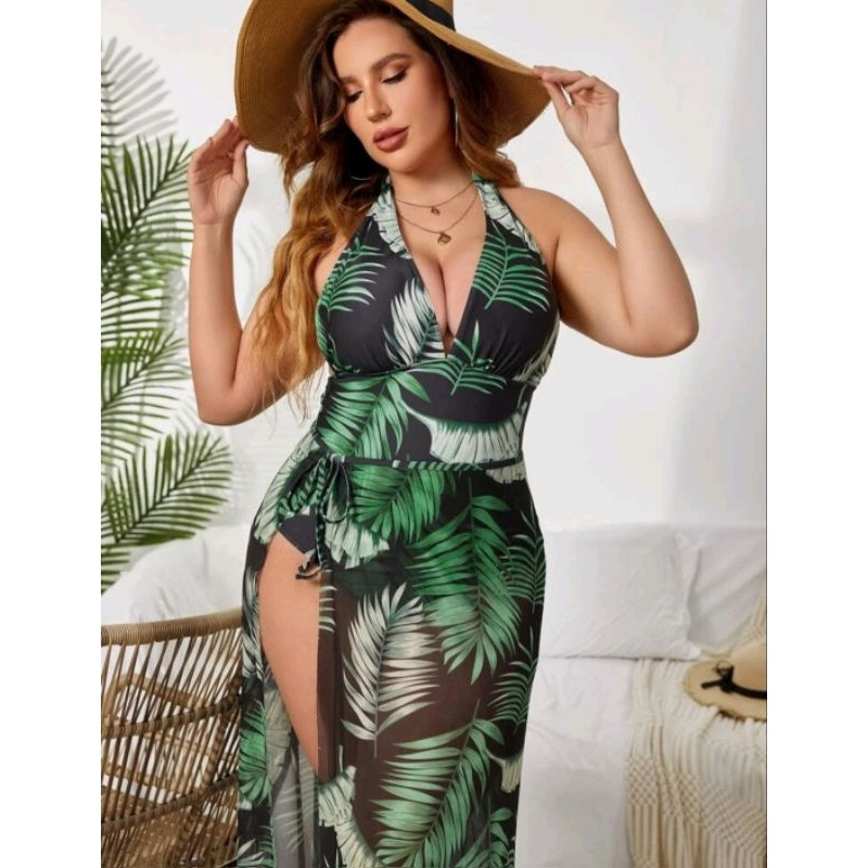 Maiô plus size com saída de praia importado de excelente qualidade | Shopee (BR)