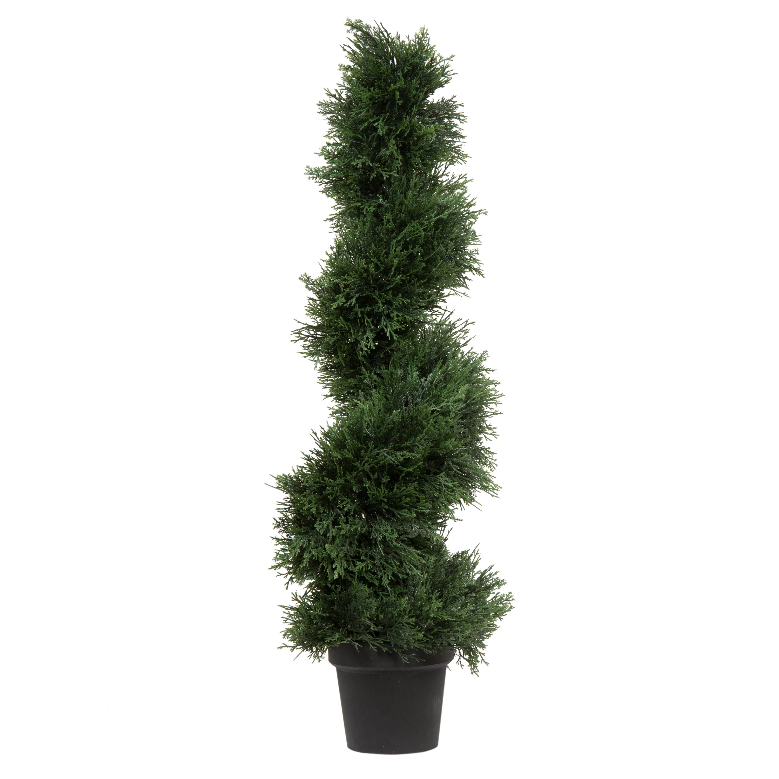 Artificial Potted Green Cedar Spiral Tree | Wayfair North America