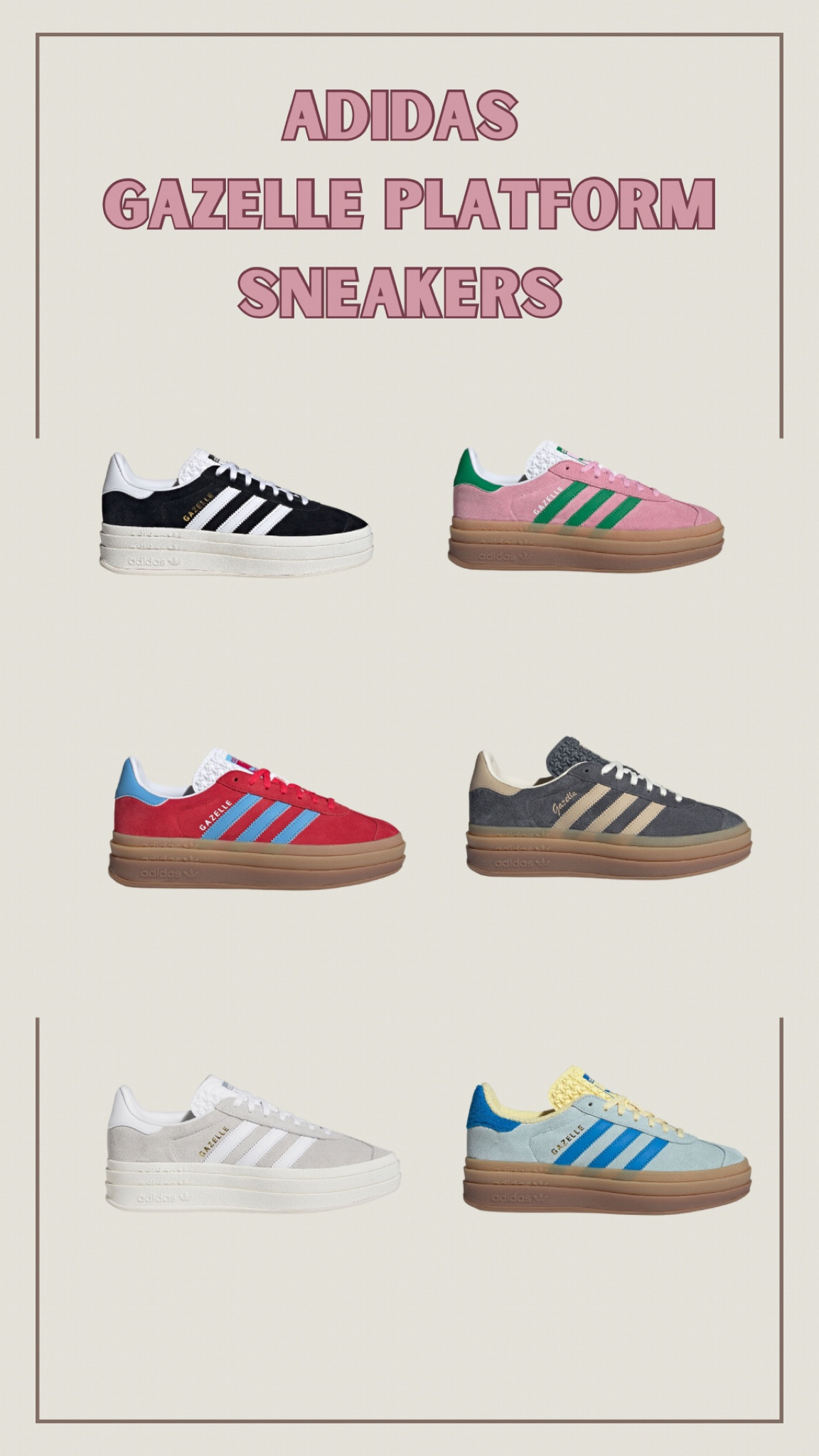 Adidas Gazelle Platform Sneakers, my newest obsession! 🤩

#LTKGiftGuide #LTKshoecrush #LTKstyletip