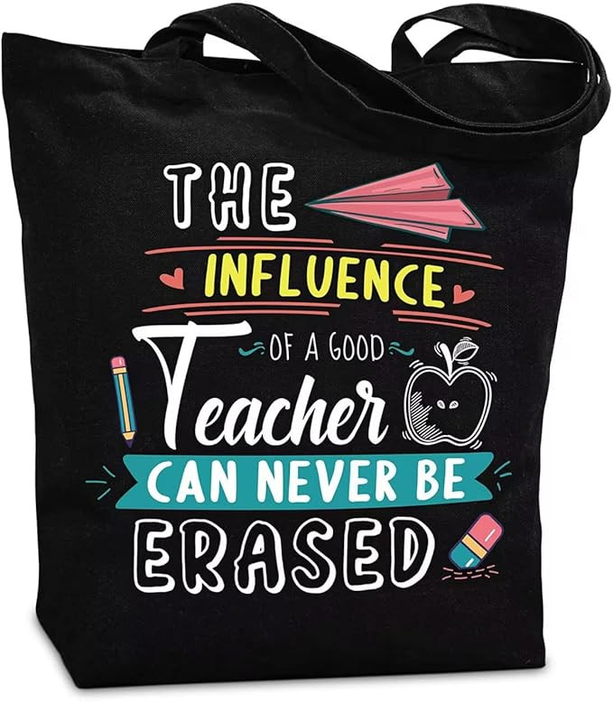 NANOOER Teacher Appreciation Gifts, Teacher Gifts for Women, Canvas Teachers Tote Bag with Inner ... | Amazon (US)