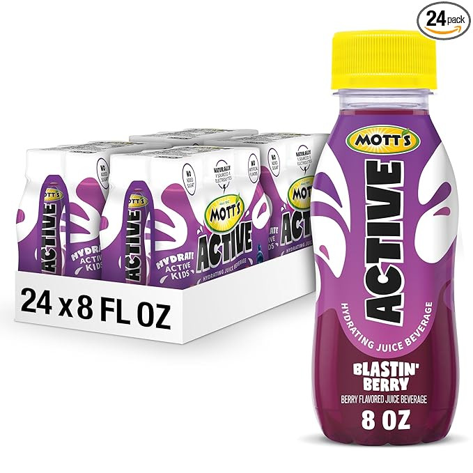 Mott's Active Blastin' Berry Hydrating Juice Beverage, 8 Fl Oz Bottles, 24 Count (4 Packs Of 6), ... | Amazon (US)