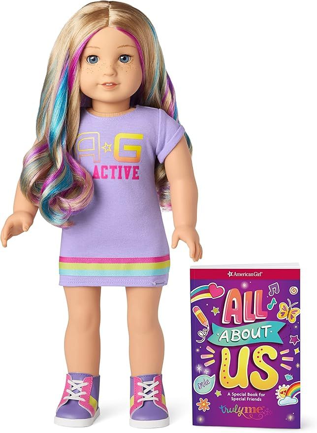 American Girl Truly Me 18-inch Doll with Blue Eyes, Blonde Hair w/Highlights, Light Skin, T-Shirt... | Amazon (US)