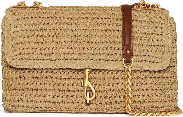 Rebecca Minkoff Medium Edie Straw Crossbody Bag | Nordstrom | Nordstrom