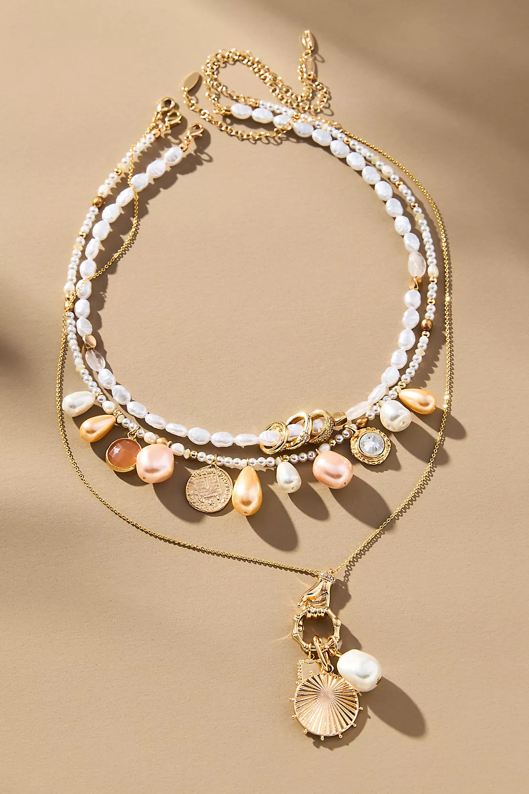 Shades of Sea Layered Necklaces: Charm Edition | Anthropologie (US)