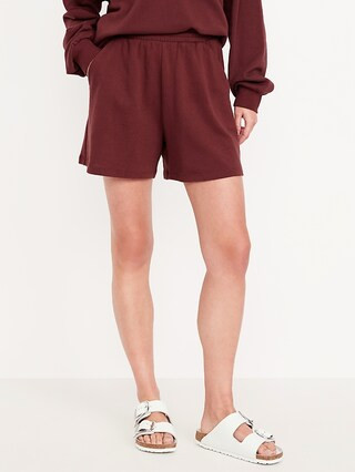 Extra High-Waisted SoComfy Sweat Shorts -- 5-inch inseam | Old Navy (US)