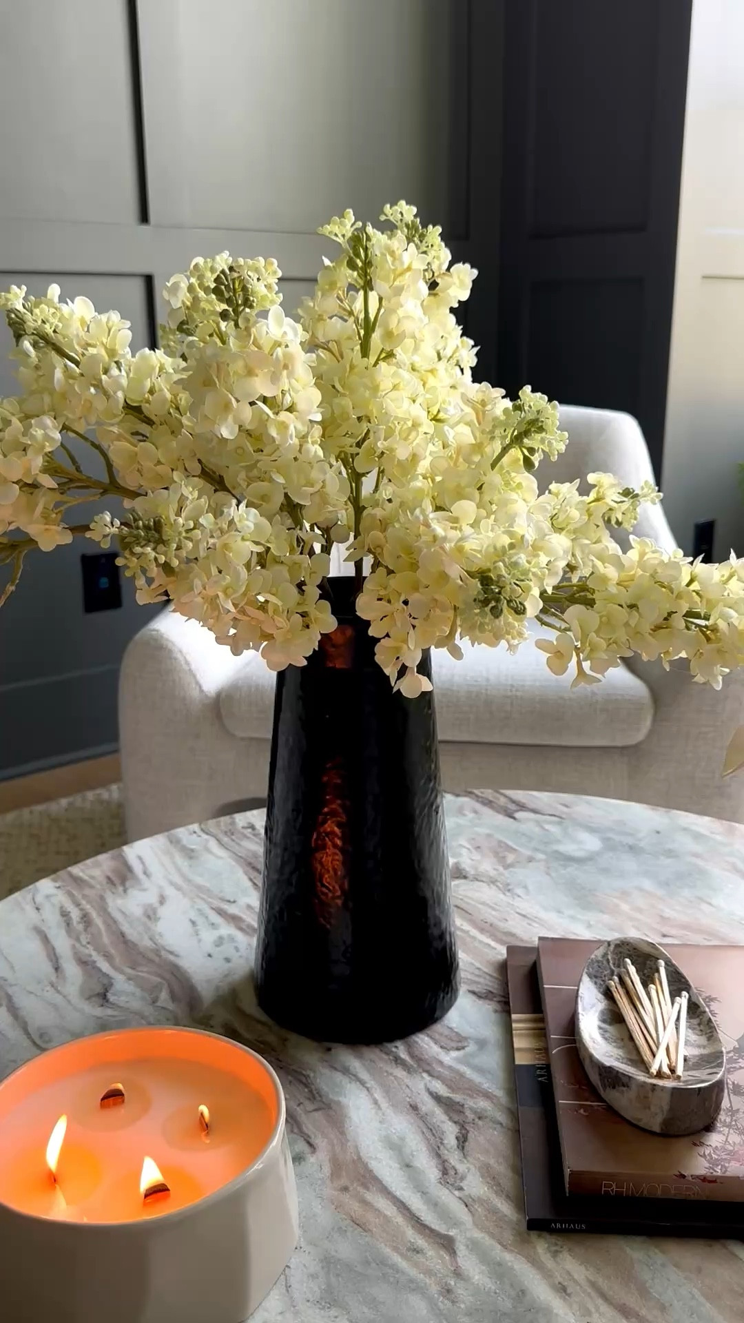 Every home needs a simple black vase! White florals always look so pretty in black! @Target 
@Wayfair 

#LTKHome #LTKSaleAlert #LTKSeasonal