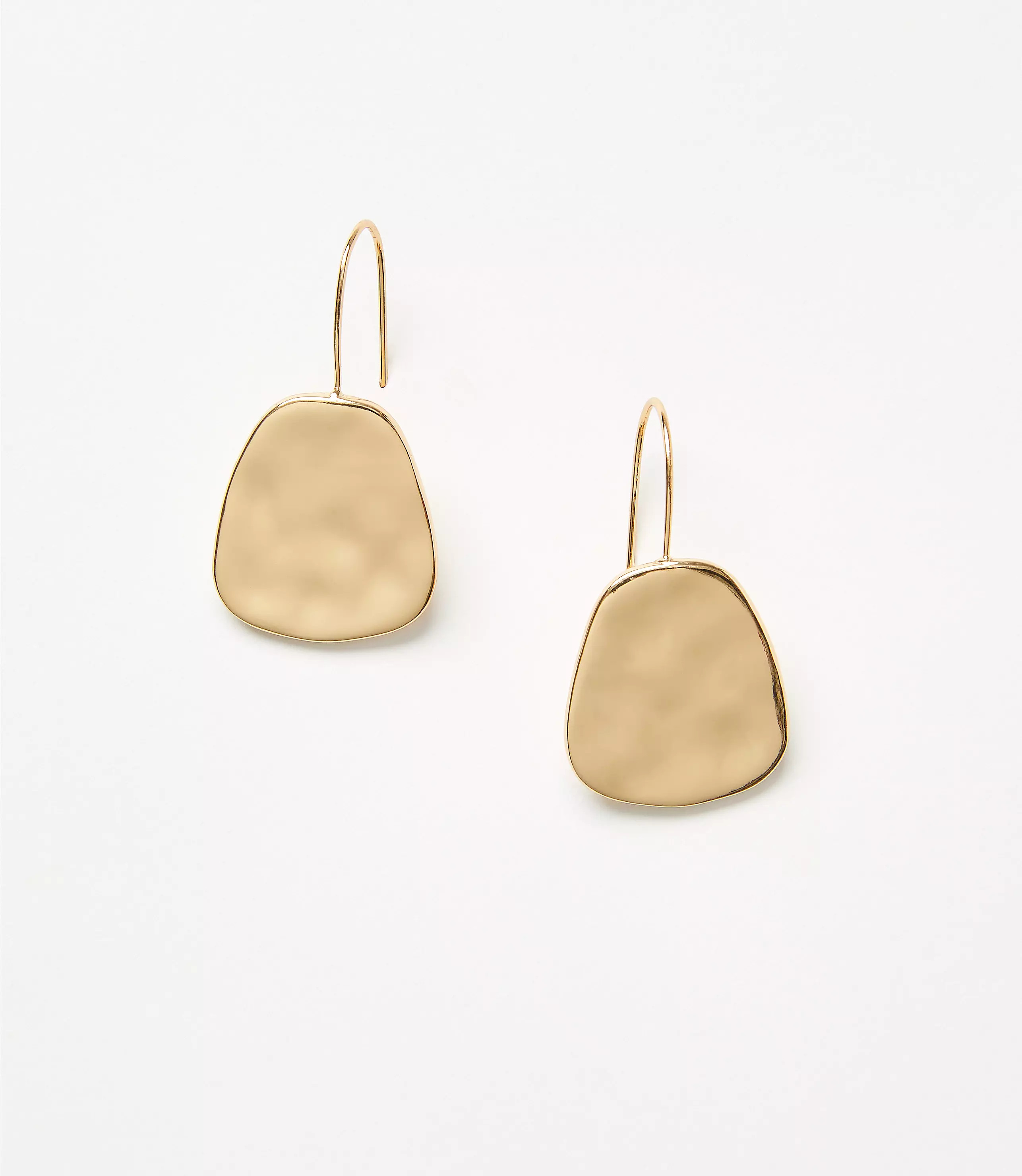 Hammered Pull Through Earrings | LOFT