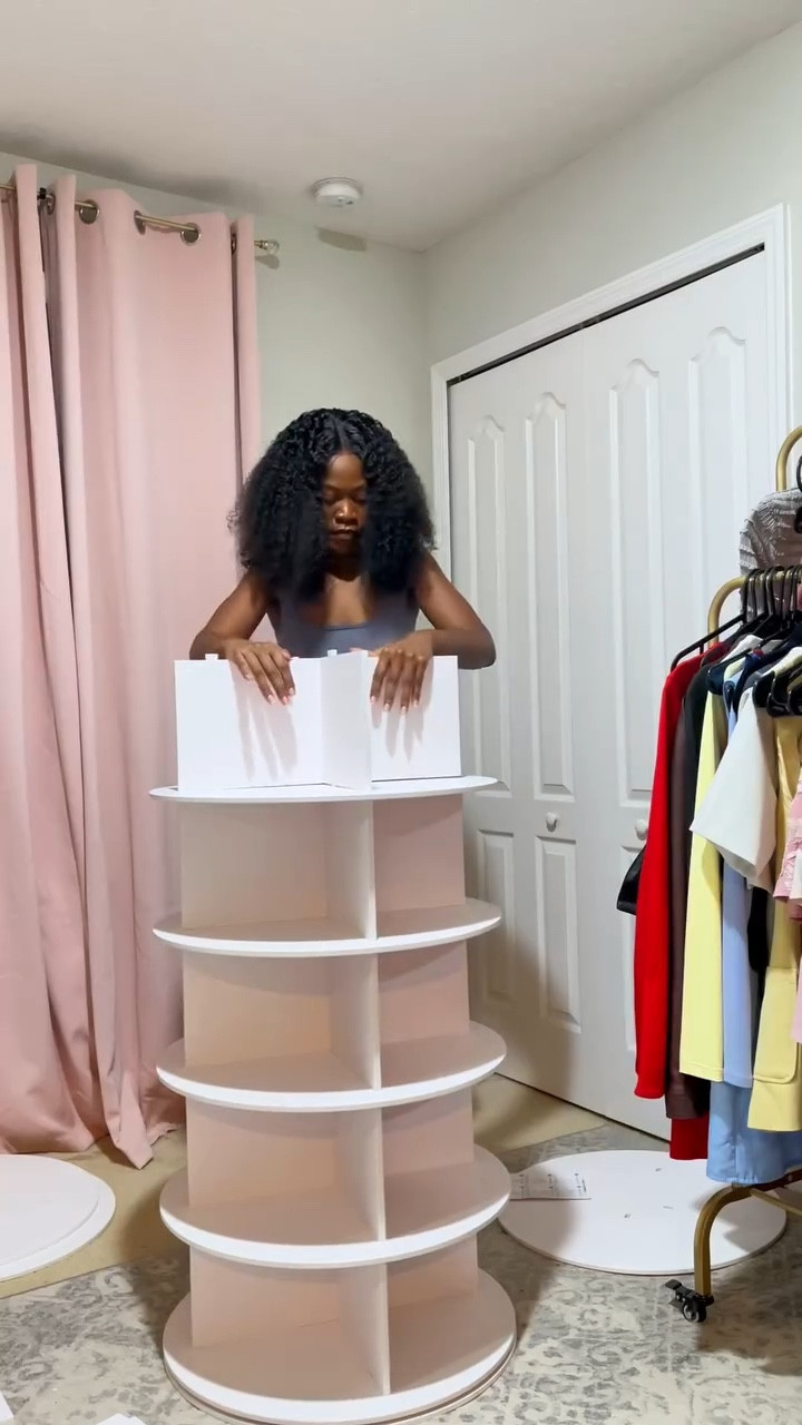 This 360 rotating shoe, purse and perfume rack keeps everything organized, visible, and so easy to grab!

#rotatingshelf #purserack #amazonshoerack #amazonpurse #orlandoinfluencer 

closet organizers, shoe rack storage round carousel, vertical handbag rotate shoes display, orlando small creators, orlando influencers, black girl creators, content creator, personal growth tips, stan dare to post challenge, joy in progress, black girl creates