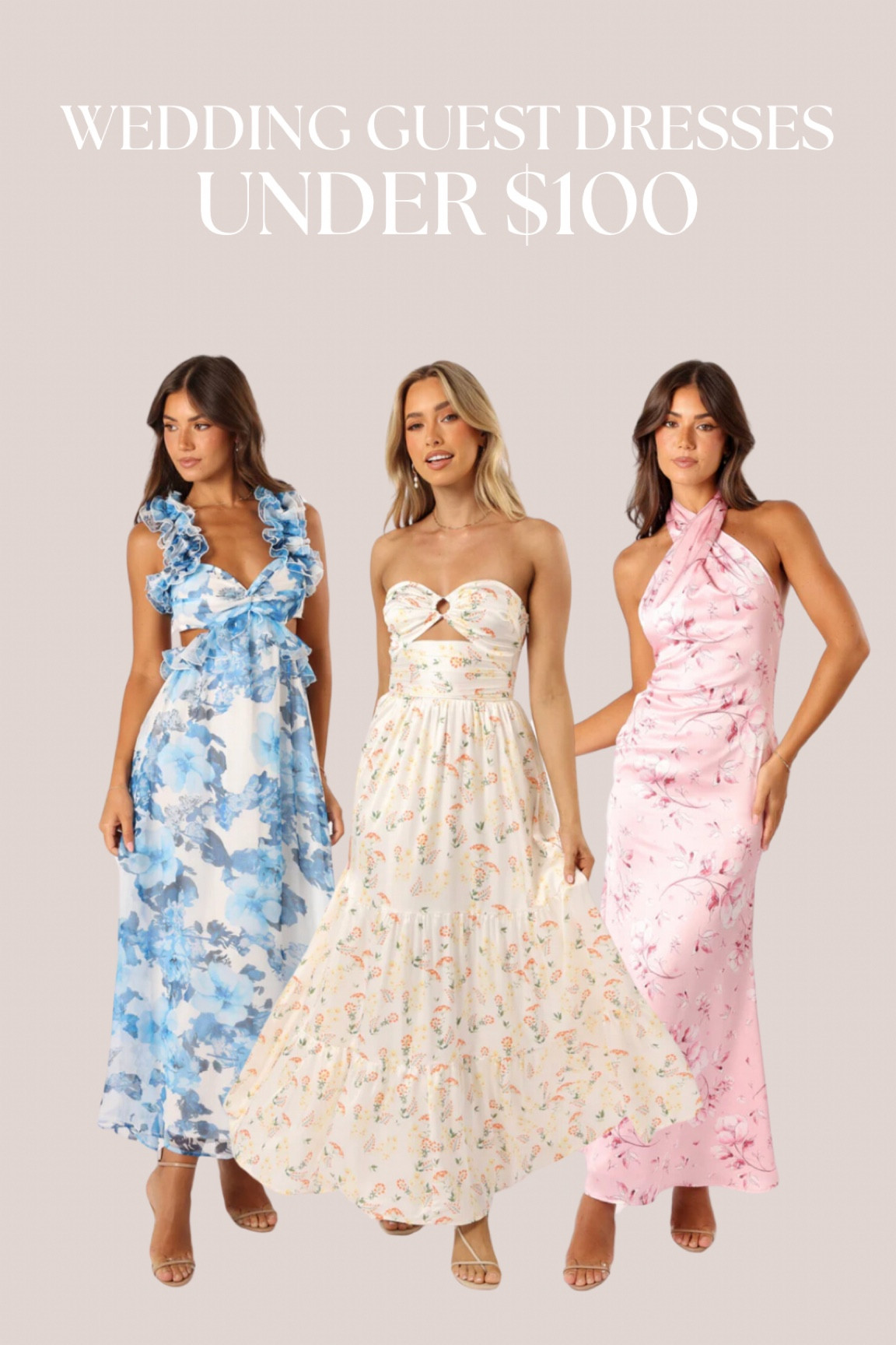 wedding guest dresses - floral dresses, spring wedding guest dress, petal and pup dress, affordable dresses



#LTKwedding #LTKfindsunder100