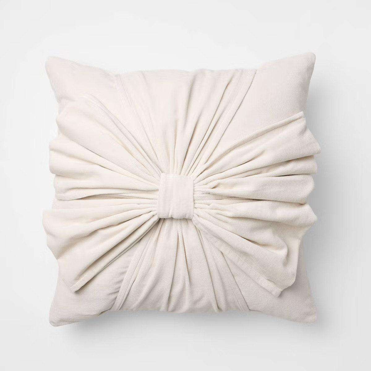 20"x20" Velvet Bow Throw Pillow - Threshold™ designed with Studio McGee | Target