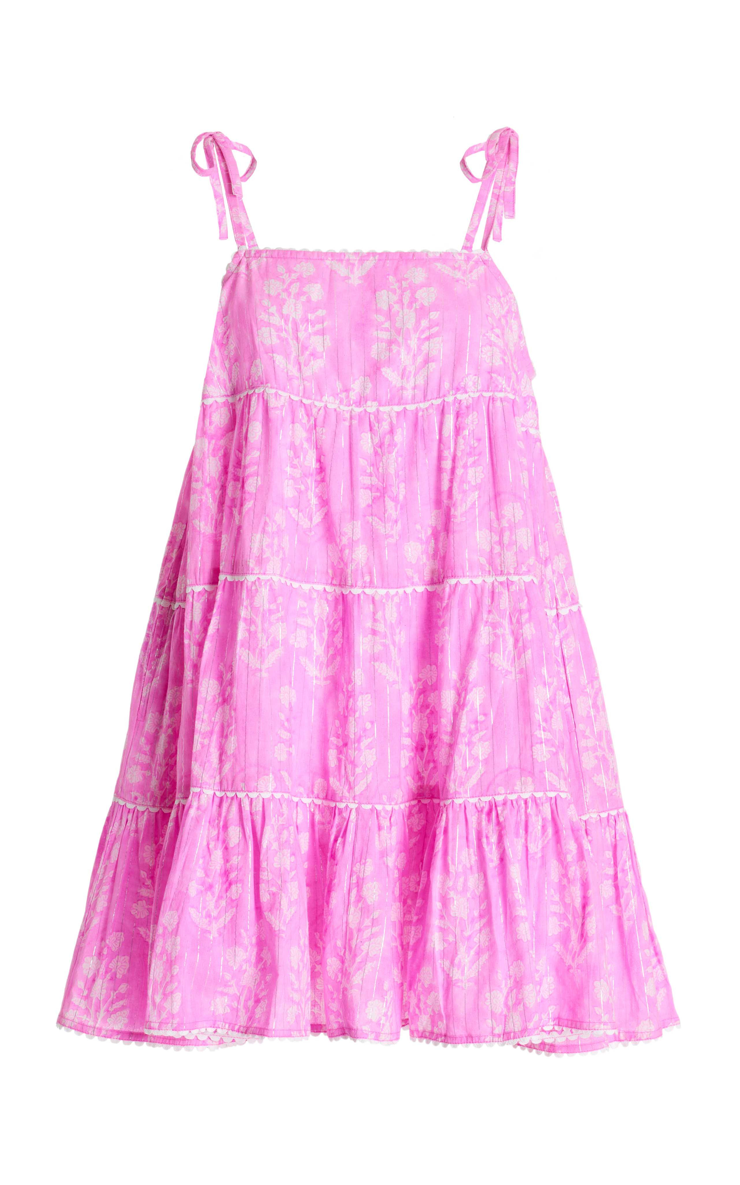 Small Flower Trapeze Cotton Mini Dress | Moda Operandi (Global)