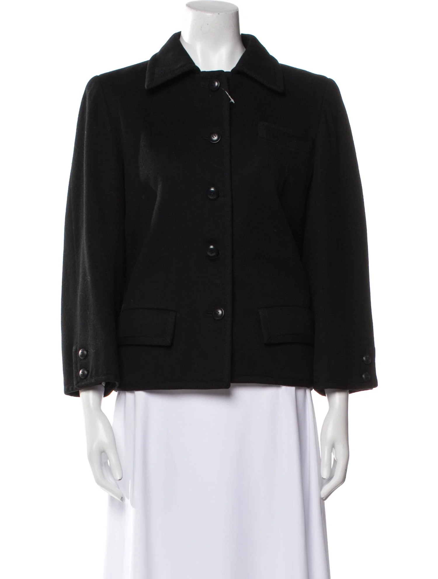 Yves Saint Laurent Rive Gauche Vintage 1980's Jacket - Black Jackets, Clothing - YSLRG63416 | The... | The RealReal