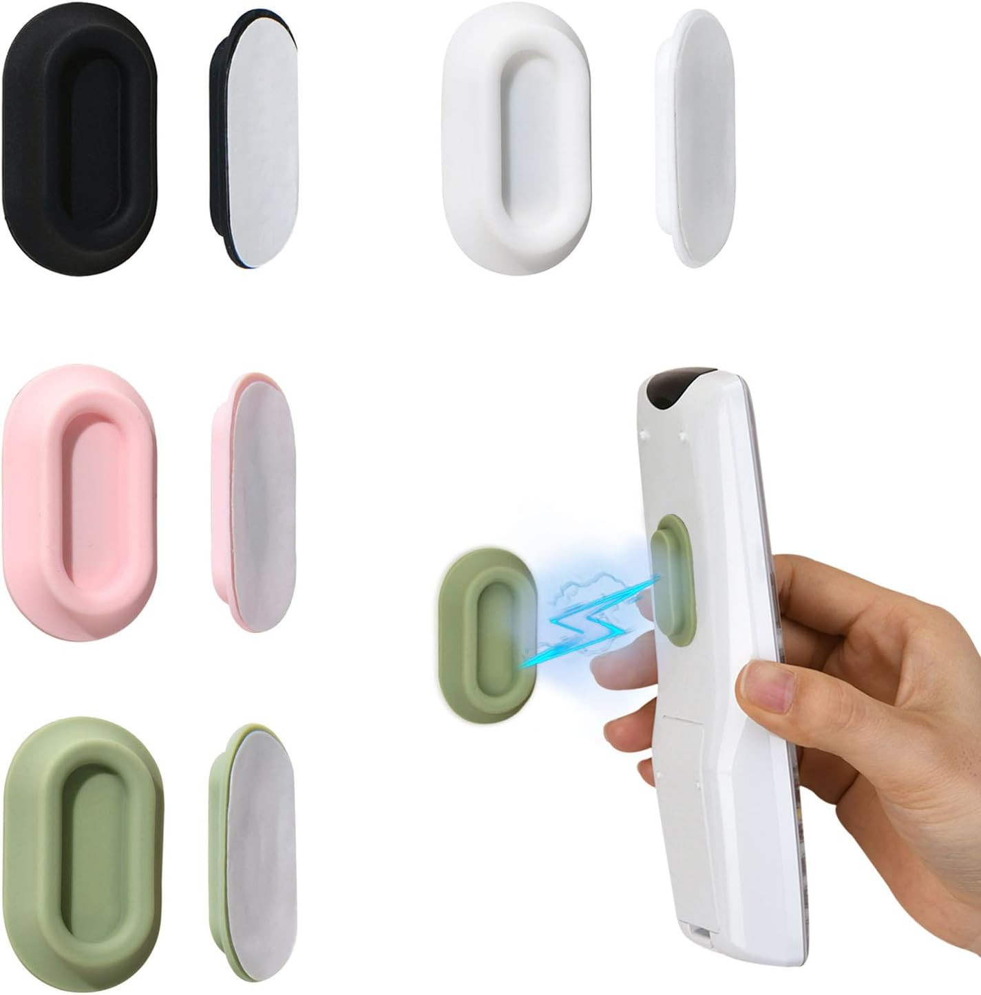 Magnetic Remote Control Holder Wall Mount - 4 Pcs Multicolor | Amazon (US)