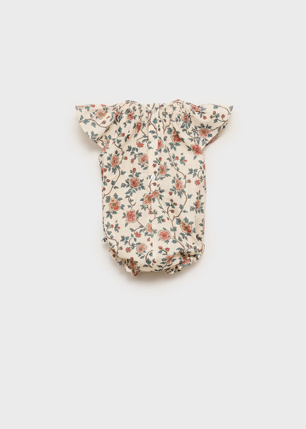 Cotton floral romper - Kids | MANGO USA | Mango (US/MX/AU)