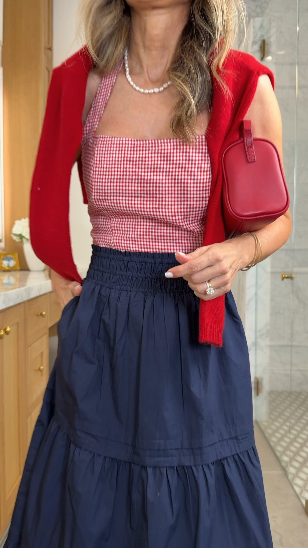 Affordable quality finds from @Quince 
I’m 5’6’’
-Cotton white v-neck sweater sz S
-Navy skirt sz XS
-Linen pants sz XS
-Striped linen dress sz S
-Red and white halter top sz XS
-White linen tank sz S
-Cotton textured knit tank sz XS
-Red cashmere cardigan sz XS
-Navy linen shorts sz XS
-Striped navy and white polo sweater S

#quincepartner

#LTKootd #LTKOver40

Comment SHOP below to receive a DM with the link to this post on my LTK ⬇ https://liketk.it/6guR4

#LTKootd #LTKSeasonal #LTKOver40