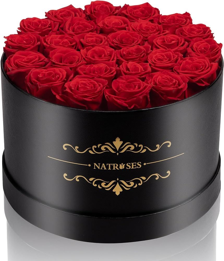 NATROSES Forever Preserved Roses in a Box, 100% Real Roses That Last Up to 3 Years, Preserved Flo... | Amazon (US)