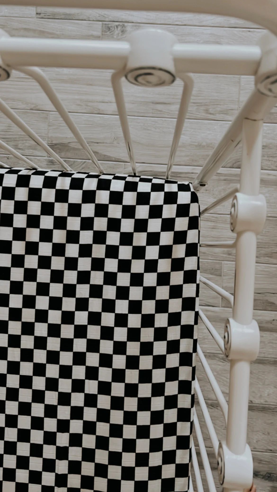 Black Checkered | Crib Sheet | Forever French