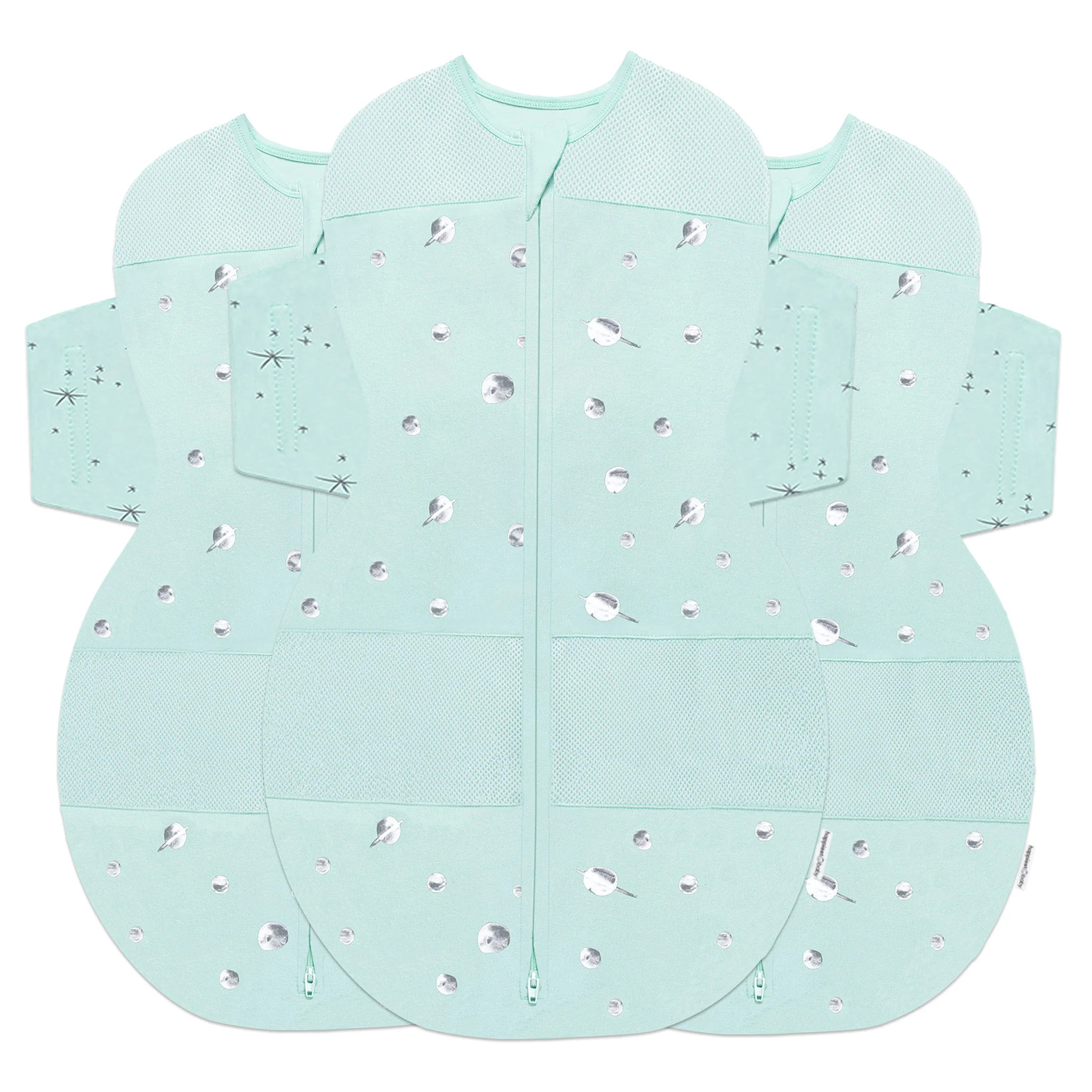 SNOO Sleep Sack 3-Pack of Sizes | Teal Planets | Happiest Baby