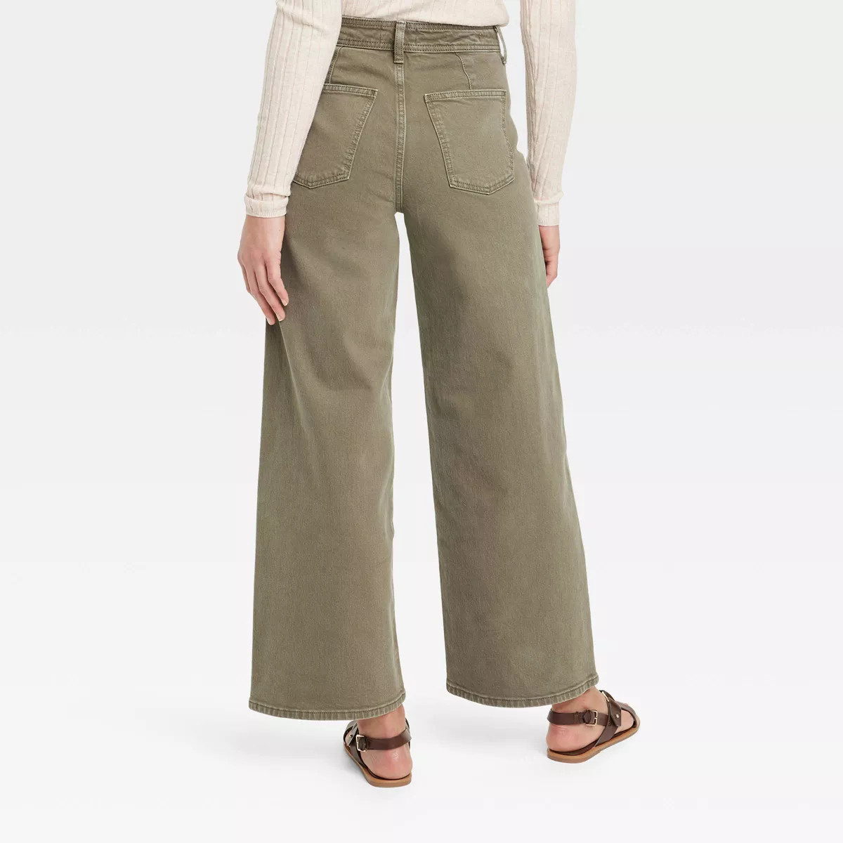 Women's High-Rise Sailor Wide Leg Ankle Jeans - Universal Thread™ Purple 4 | Target