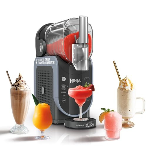 Ninja SLUSHi Frozen Drink & Slushie Machine with RapidChill Technology | 88 oz. Easy Fill Vessel | 5 Preset Programs | Make Margaritas, Frappés, & More | With Dishwasher Safe Parts | Black | FS301 | Amazon (US)