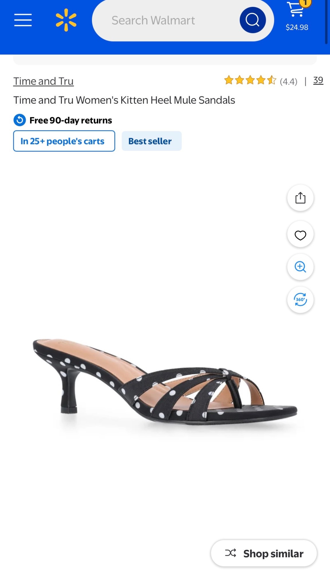 $25 polka dot kitten heels from Walmart! 😍 Grabbing these right now!