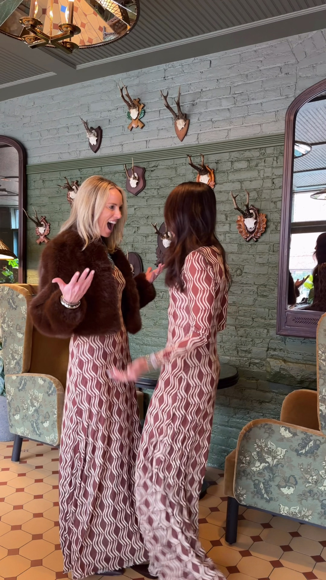 The most chic dress, not petite friendly. We are both 5’7 wearing S

#LTKMothersDay #LTKdayinmylife #LTKgrwm