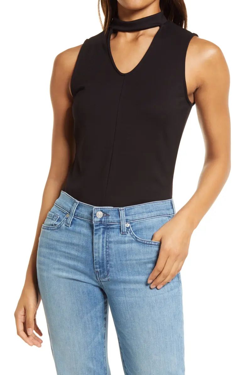 Cutout Mock Neck Top | Nordstrom