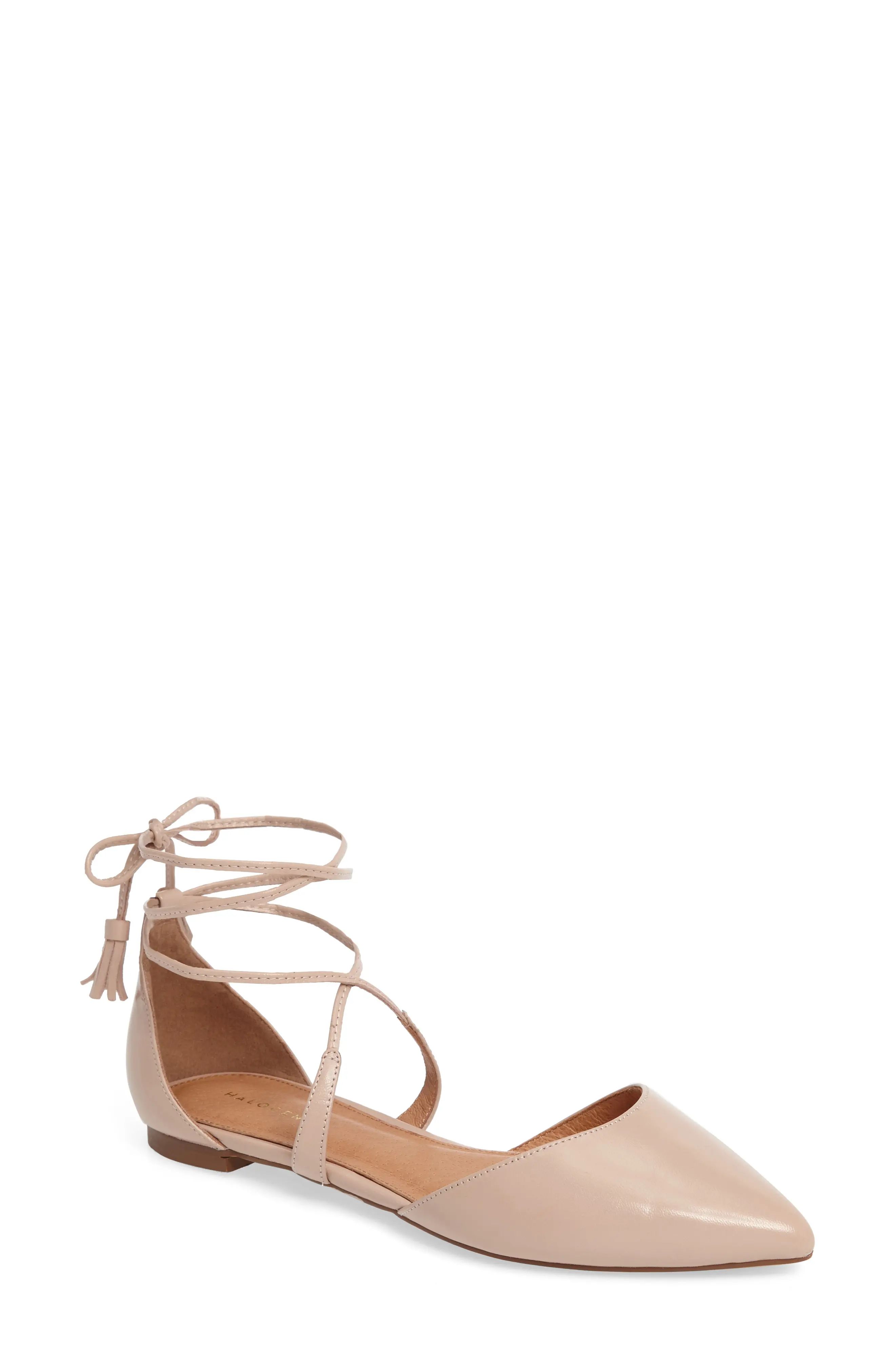 Oliver Ankle Wrap Flat | Nordstrom