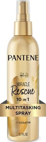 Pantene Miracle Rescue 10-in-1 Multitasking Spray, Heat Protection, 5.7 oz | Amazon (US)