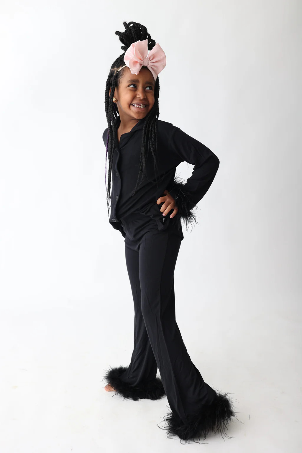 BLACK GIRL’S FLARE FEATHERED DREAM SET | DREAM BIG LITTLE CO